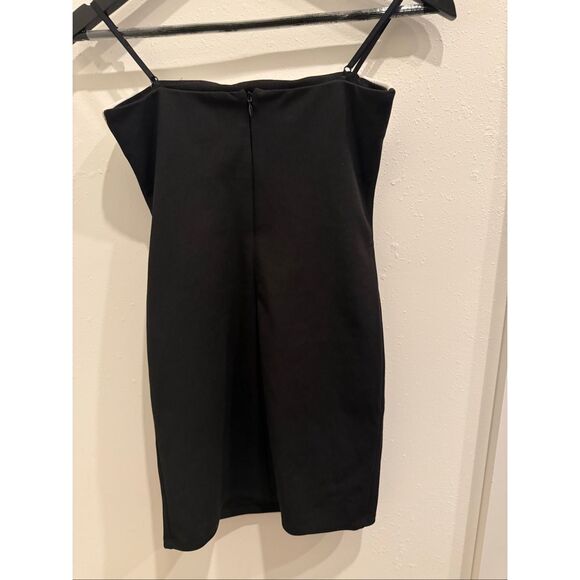 Udt Fashion Youth Girls Un Deux Trois Crepe Bow Fitted Dress Black White Size 14 - Picture 6 of 6